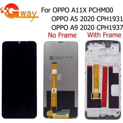 For Oppo A31 2020 CPH2015 LCD Dispaly Oppo A8 2019 PDBM00 LCD Display Touch Screen Digitizer Assembly Replacement LCD With Frame