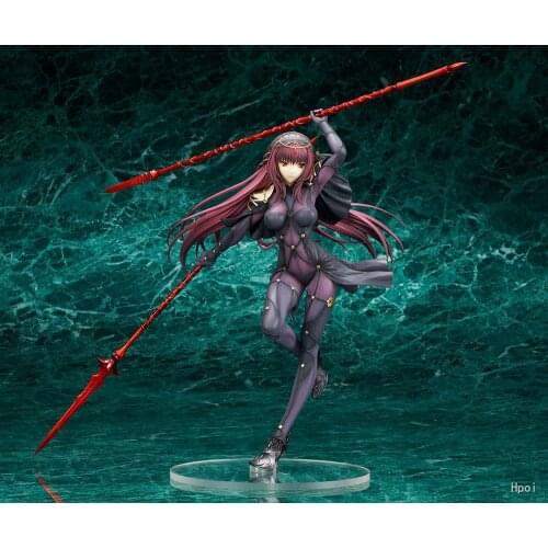 Fate/Grand Order Figure Game Statue 1/7 quesQ Lancer Scathach Japanese Anime Figure PVC Action Figure Model Toy Collectible Doll