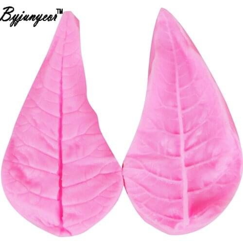 M130 Leaf Flower Veiners Silicone Molds Fondant Sugarcraft Gumpaste Clay Water Paper Cake Decorating Tools