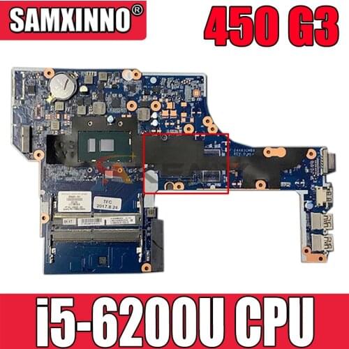855672-601 For HP PROBOOK 450 G3 Laptop Motherboard With SR2EY i5-6200U CPU DAX63CMB6C0 855672-001 DDR4 MB 100% Tested Fast Ship