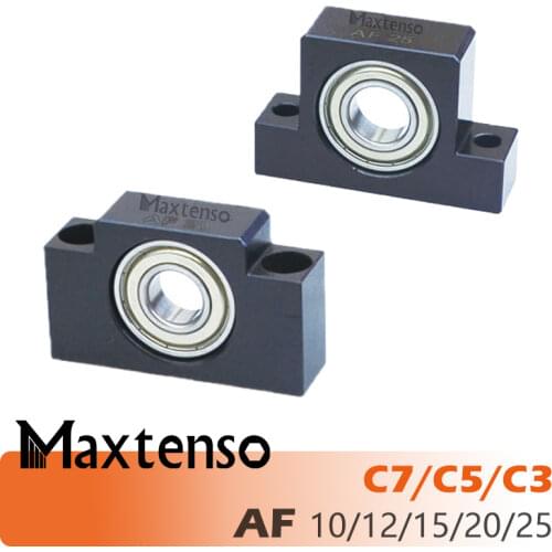 MAXTENSO Professional Support Unit AF10 AF12 AF15 AF20 AF25 Supported-side C3 C5 C7 for ballscrew TBI sfu 1204 1604 Premium CNC