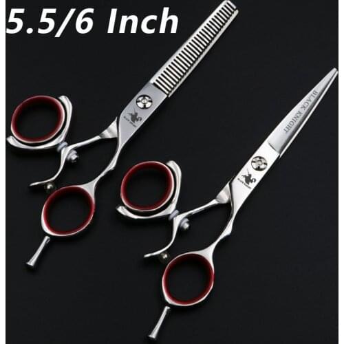 5.5/6 Inch Beauty Pet Scissors Dog Grooming Straight Cutting+Thinning Shears Kit for Animals Hair Scissors Japan440C