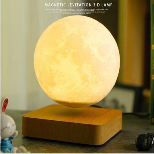 Night Light Levitating Moon Lamp Touch Magnetic Levitation Light Bedroom Decor Table Floating Lamp for New Year Gift Decorative