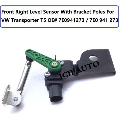 New Front Right Level Sensor With Bracket Poles For VW Transporter T5 OE# 7E0941273 / 7E0 941 273