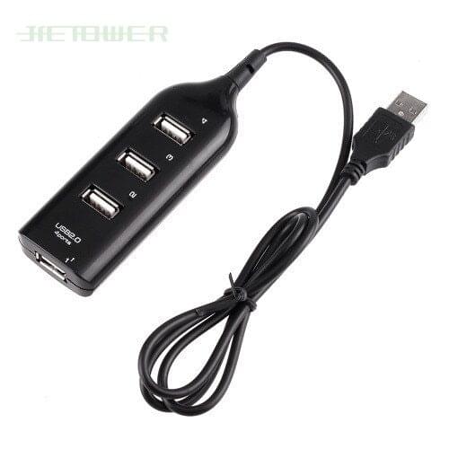 1 to 4Ports USB Hub Charger +SYNC Charing Cable 480Mpbps High Speed Splitter Adapter Sharing Switch for Phone PC Laptop 100PCS
