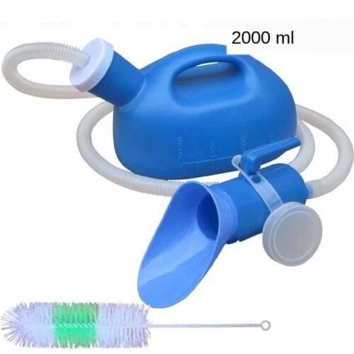 Unisex urinal collector High quality plastic chamber pot elderly piss pot by 1000ml / 2000ml Man and woman free shipping