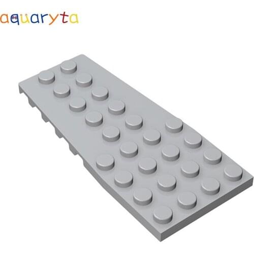 Aquaryta 10pcs Plate Wedge 4x9 with Stud Notches Building Blocks Part Moc Compatible 14181 2413a DIY Education Toys for Teens