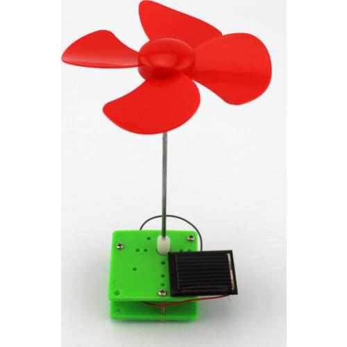 Simple Science Experiment DIY Solar Energy Rotating Wind Mill Handmade Puzzle Assembled Toys Creative Physics Teaching Resources
