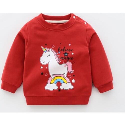 Children Pullover Sweatshirts Spring Boys Girl Kids Sweatshirt Tops Cartoon Baby Boys Clothes Toddler Sweatshirt Baby Boy Outfit