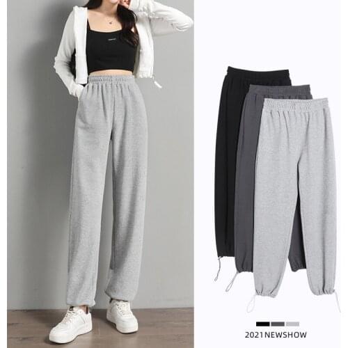 Sweatpants women Loose pants trousers 2021 autumn New Straight Casual Bloomers Fashion sporting clube portugal pantalon femme