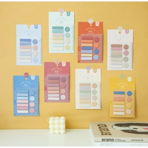 Loose Leaf Convenient N Times Stickers Ins Creative Students Gradient Color Hand Account Diy Decoration Index Mark Sticky Notes
