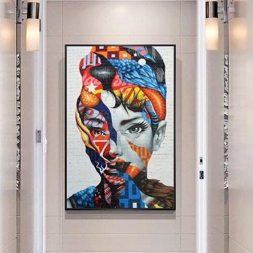 Creativity Abstract Color Canvas Painting Sexy Woman Wall Art Posters Nordic For Living Room Corridor Bedroom Aesthetics Decor