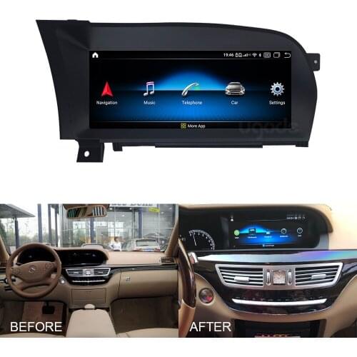 Ugode Android 10.0 newest Car Multimedia Player GPS navigation for Benz S Class W221 10.25 Inch Screen