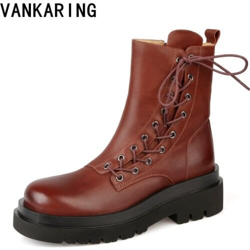 Vankaring Women's Wedge Ankle Boots