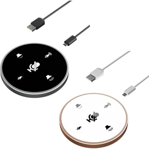 360° Omnidirectional Mic, One-Key Button Mute Compatible with OS/Windows for Skype,Video Meeting, On-line Chatting G99B