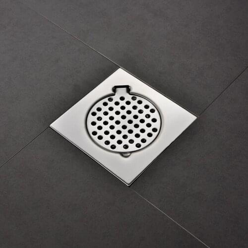 High quality 150*150mm floor drain 304 stainless steel shower drain Odor prevention Bathroom drainage Open balcony drainer