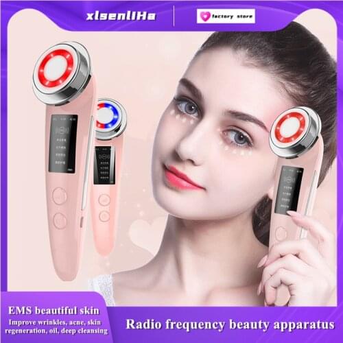 RF&EMS Radio Mesotherapy Electroporation for lifting Beauty LED Face Skin Rejuvenation Remover Wrinkle Radio Frequency cleansing