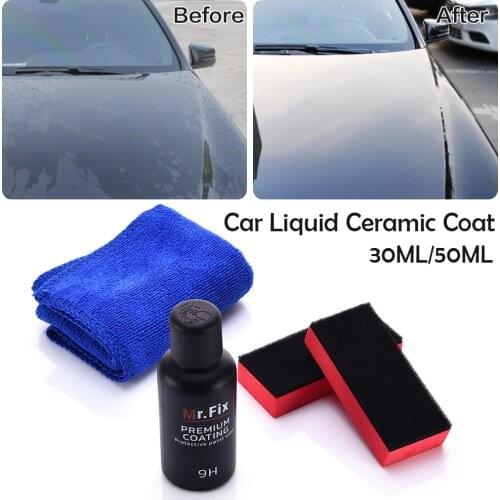 Car Polish Liquid Ceramic Coat Paint Care 9H High Hardness Gloss Hydrophobic Coating Shine Liquid Polish Wax Car Accessories