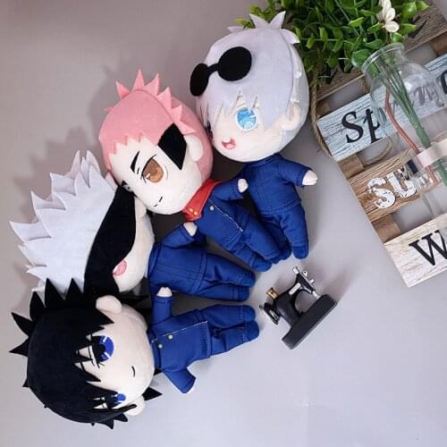 1 PCS 20CM Anime Jujutsu Kaisen Cosplay Soft Plush Yuji Itadori Costume Doll Model toys Gift