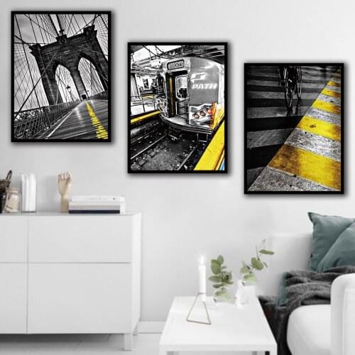 3 Pcs Retro City Canvas Painting Modern Home Decoration Living Room Bedroom Canvas Print Painting Wall Decor Picture