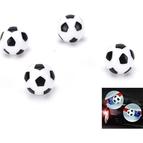 4pcs/Park Universal Football Design Car Truck Motorcycle Wheel Tire Valve Caps Dust Dustproof Cap