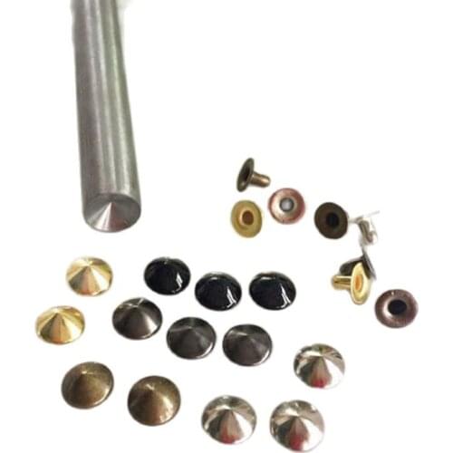 5-12mm Short Cone Mushroom Spike Punk Rivet Cap Stud Wallet Purse Leather Craft Bag Hat Shoe Jeans Chocker Collar Accessories