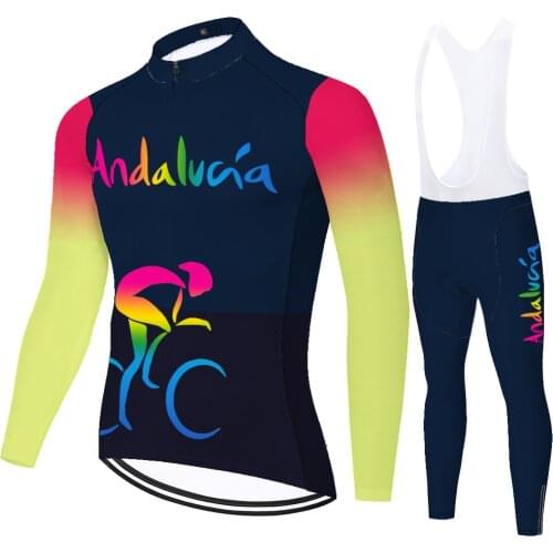 2021 ANDALUCIA team cycling jersey set bike pants Sportswear Ropa Ciclismo MENS summer spring quick dry 20D cycling clothing men