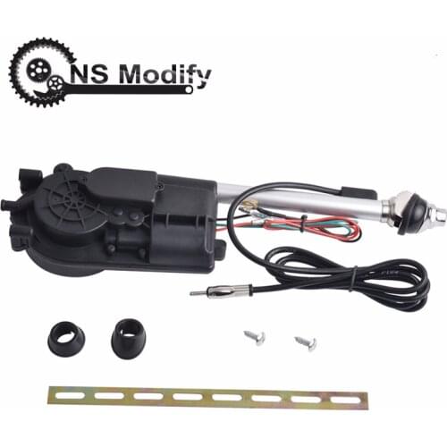 Car Signal Electric Antenna Power Aerial Radio Automatic Booster Automatic Telescopic Stainless Steel Power Antenna Kit