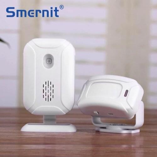 Wireless Welcome Alarm Doorbell PIR Store Shop Entry Motion Sensor Infrared Detector Induction Door Bell 5 Functions Night Light