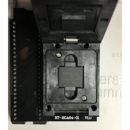 BGA64-01 Spacing 1.0mm Adapter Socket 2 Kinds of Limit Box Two Kinds of Bottom Plate Free