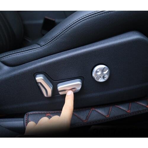 For Peugeot 3008 GT 2017 2018 2019 Interior Seat Adjustment Switch Knob Button Control Cover Trim Garnish Molding Car Styling