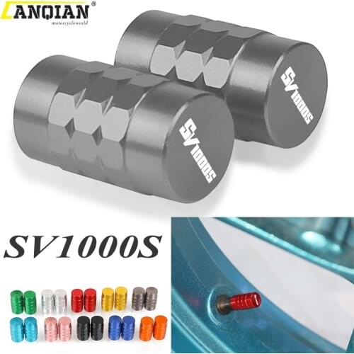 For SUZUKI SV1000S SV1000 S 2003 2004 2005 2006 2007 Motorcycle Accessories CNC Wheel Tire Valve Cap Tyre Rim Stem Airdust Cover