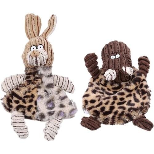 Animals Cartoon Dog Toys Cute Cow Rabbit Shape Stuffed Pet Toy Cat Puppy Training Dog Chew Toy Pet Puppies