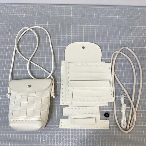 DIY Handmade Backpack Bag Set PU Leathe Material Handbag Shoulder Strap Woven Bag With Hardware Accessories For Women Backpack