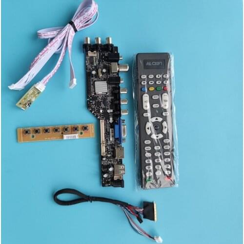 Kit For LP156WH2 TL 1366X768 40pin 15.6" Signal controller board digital USB HDMI VGA AV LED DVB-T DVB-T2 TV remote Panel LCD
