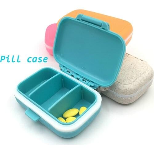 3 Grids Big Capacity Pill Box Case Holder Storage Organizer Container Pill Splitter Weekly Tablet Jewelry Storage Box