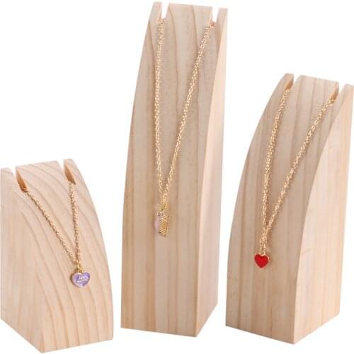 Creative Solid Wood Jewelry Display Case Holder Necklace Pendant Bracelets Display Stand Storage Jewellery Cases & Displays