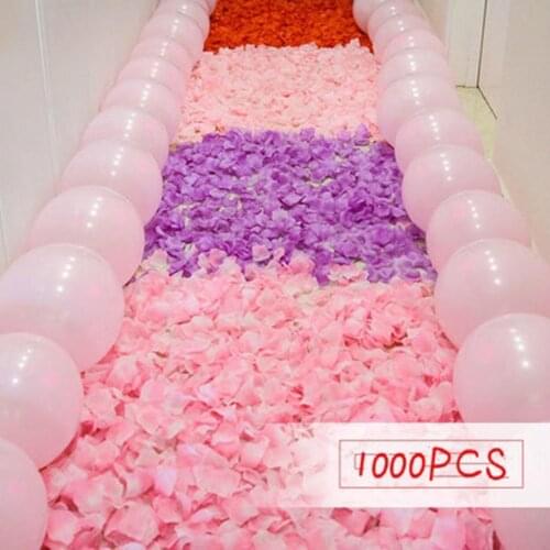 1000pcs Wedding petals Artificial Silk Rose Petals Flowers Wedding Petalas Aisle Decor Petalos Confetti Decor Stage Props