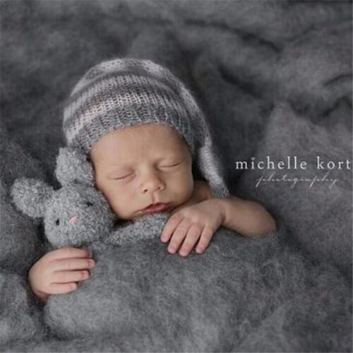 60*60cm Fluffy Wool Felt Fleece Real Pure Wool Basket Filler Stuffer Newborn Photography Props Baby Shower Gift For Maternity