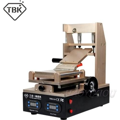 NEW TBK-318 3 in 1 Vacuum LCD Screen Separator + Preheater +OCA Glue Polarizer RemoverMobile Phone LCD Screen Refurbish Machine