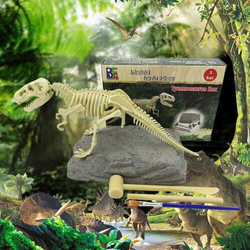 New Educational Dinosaur Fossil Excavation Toys Archaeological Dig Toy DIY Assembly Model Toys for Children -many Styles PVC K1