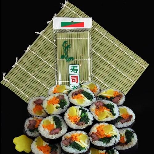 Sushi Curtain Cooking Accessories Sushi Rolling Roller Hand Maker Sushi Tools Onigiri Rice Rollers Bamboo Non-stick