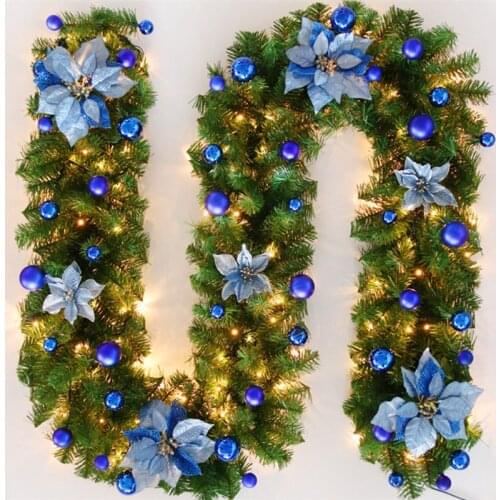 Christmas Decoration Cane 2.7 Meters Pvc Encrypted Christmas Cane Garland Hotel Shopping Mall Decorate Christmas Decorations
