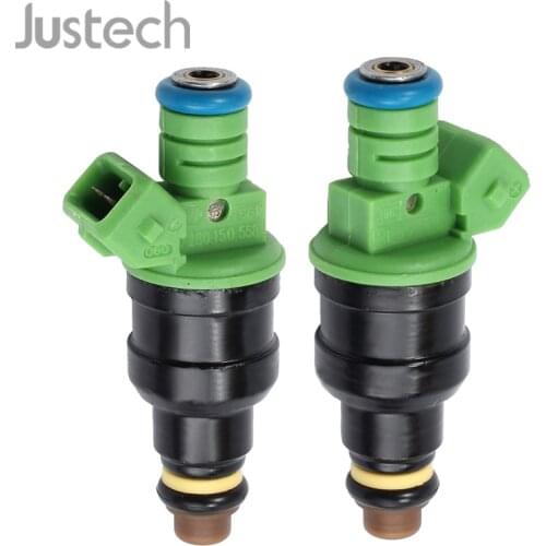 Justech 42lb Fuel Injectors 0280150558 0280155968 For Ford Chevrolet Pontiac GM LT1 LS1 LS6 Mustang SOHC DOHC V8 440cc EV1