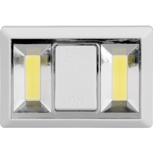 Ultra Bright 2*COB LED Night Light Wall Light Lamp Battery Operated with Magnetic for Kitchen Cabinet Camp Emergency Light