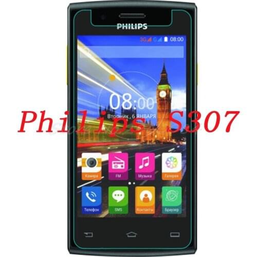 2PCS Smartphone 9H Tempered Glass for Philips S307 Protective Film Screen Protector cover phone