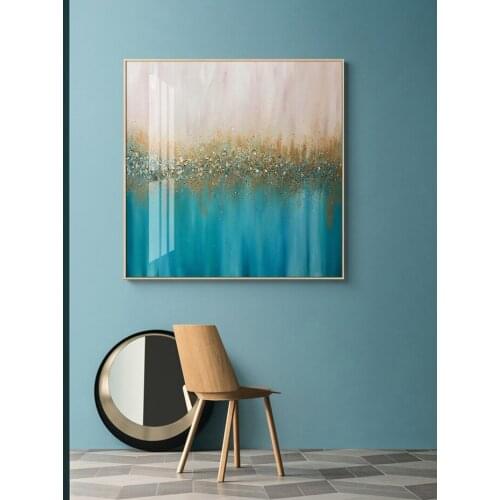 Green Modern Landscape Abstract Poster Wall Art Canvas Paintings Prints Picture for Living Room Decor Home Interior Decoration