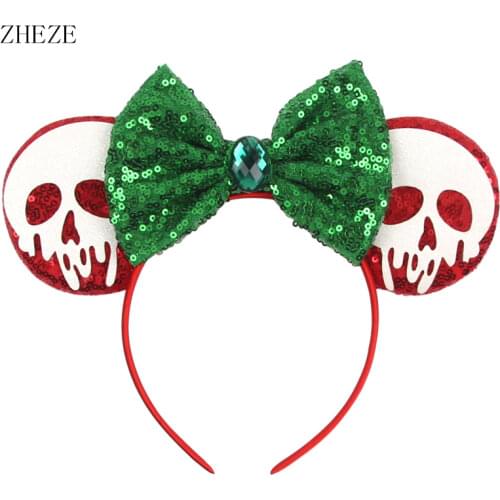 Festival Headband 2021 New Arrival Halloween Cosplay Women Girls 3.3" Mouse Ear Hairband Handmade DIY Hair Accessories Headwear