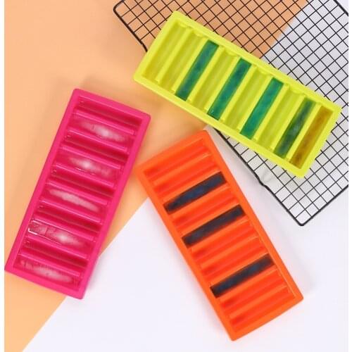 10 Big Grids Food Grade Silicone Ice Cube Ice Rectangle Tray 1Pcs Candy Cake Pudding Chocolate Mould DIY Kitchen Accessories