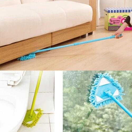 180 Degree Rotatable Adjustable Triangular Cleaning Mop Home Wall Ceiling Floor Cleaning Mop JS22